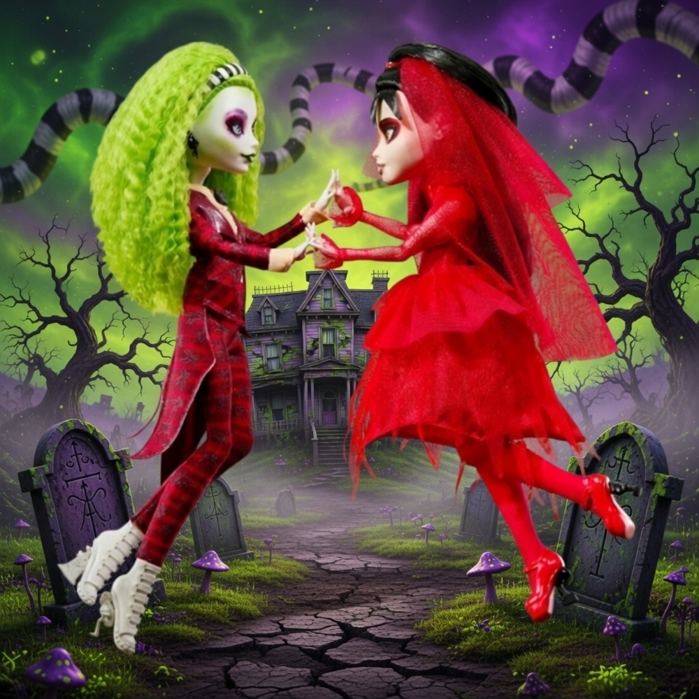 🧨♡MONSTER HIGH SKULLECTOR Betelgeuse and Lydia Doll 2-Pack
